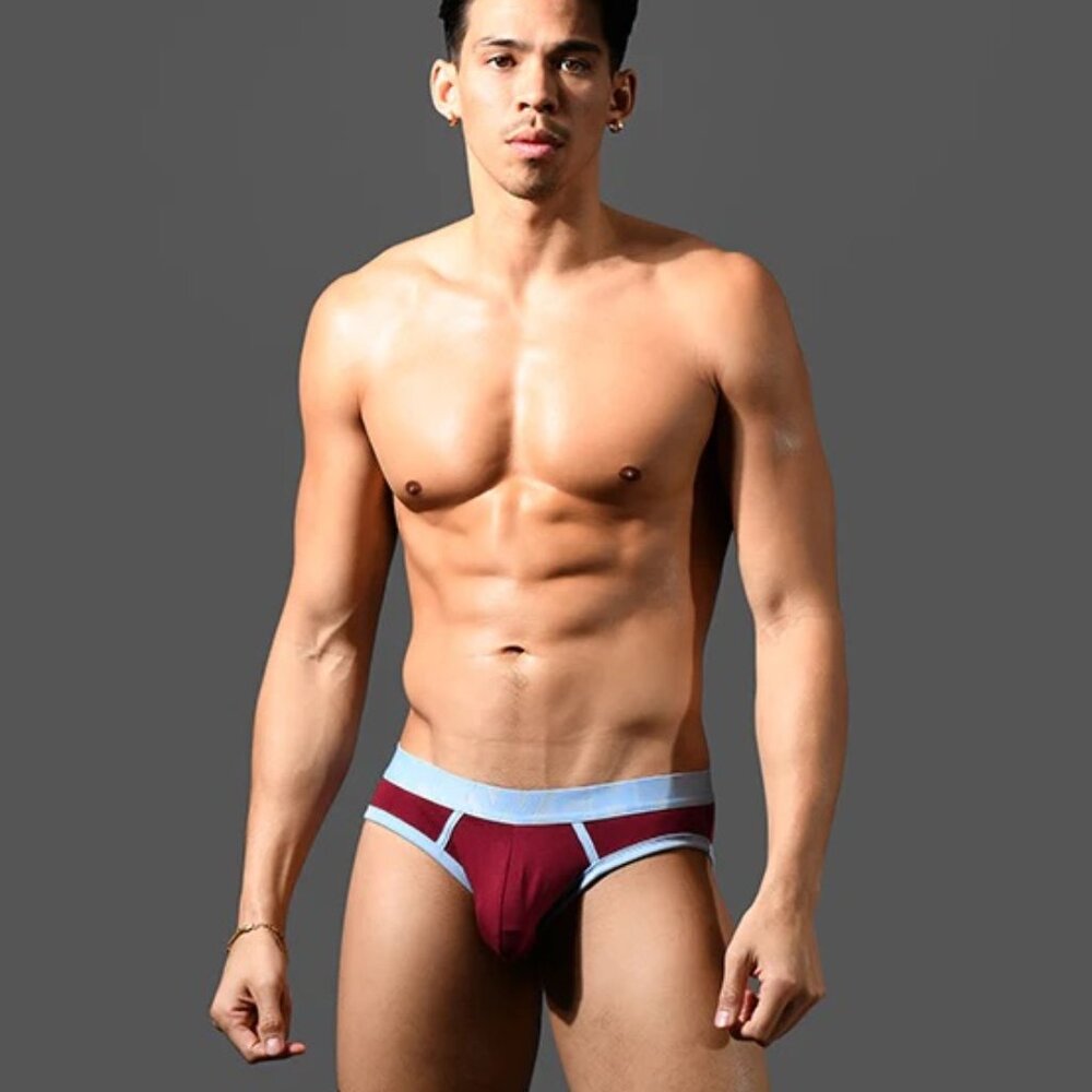 Andrew Christian BULGE C-Ring Brief - Burgundy Size Large